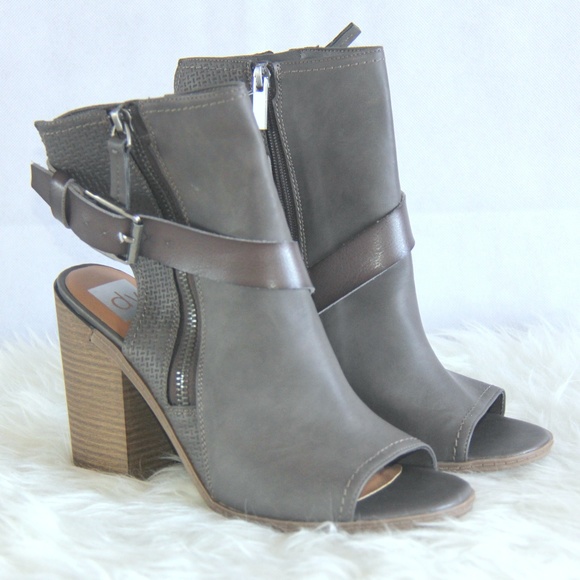 dolce vita open toe booties